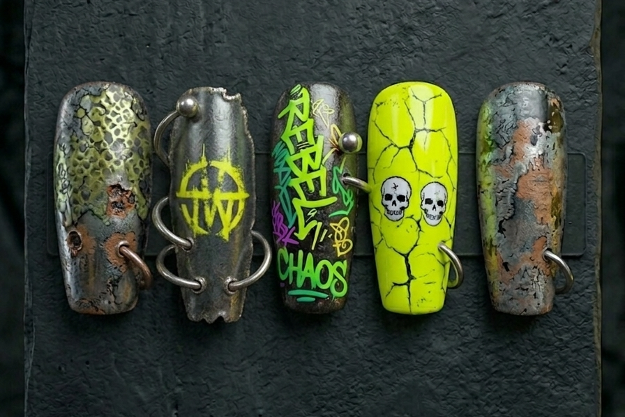 Chrome Press-on Nails